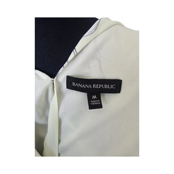 Banana Republic Light Yellow Floral Sleeveless Peplum Blouse Size M Feminine - Picture 6 of 6